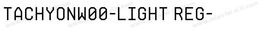 TachyonW00-Light Reg字体转换